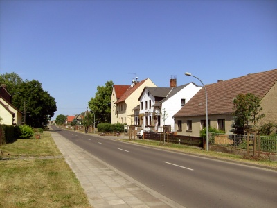 Dorfstraße in Mildenberg, Foto: Klaus Euhausen, Hennigsdorf