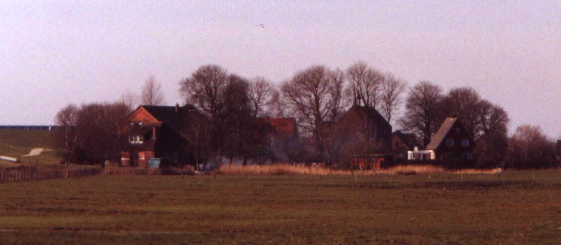 Gandersum: Ansicht von Osten (Aufnahme: Verfasser)