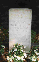 Das Grab von Gustav Ufer auf dem Oldersumer Friedhof