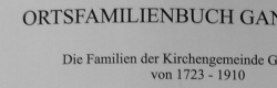 Ortsfamilienbuch