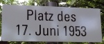 Platz des 17. Juni 1953, Hennigsdorf. Foto: Klaus Euhausen, Hennigsdorf, 16.6.2013.